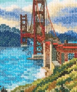 RTO 3.5 x 5 Golden Gate Bridge Counted Cross Stitch Kit