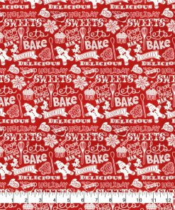 Cookie Baking Super Snuggle Christmas Flannel Fabric