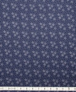 Dot Stars Navy Patriotic Cotton Fabric