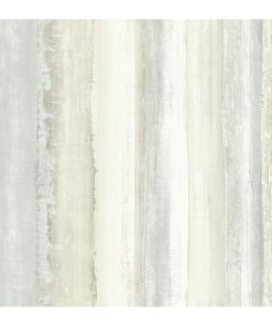 RoomMates Wallpaper Tan Watercolor Stripe