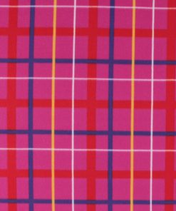 Blizzard Prints Come Together Plaid Fleece Fabric