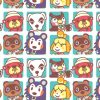 Animal Crossing Friends Boxes Cotton Fabric