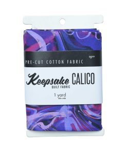1yd Precut Purple Oil Slick Quilt Cotton Fabric by Keepsake Calico