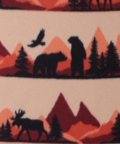 Sunset Bears Blizzard Fleece Fabric