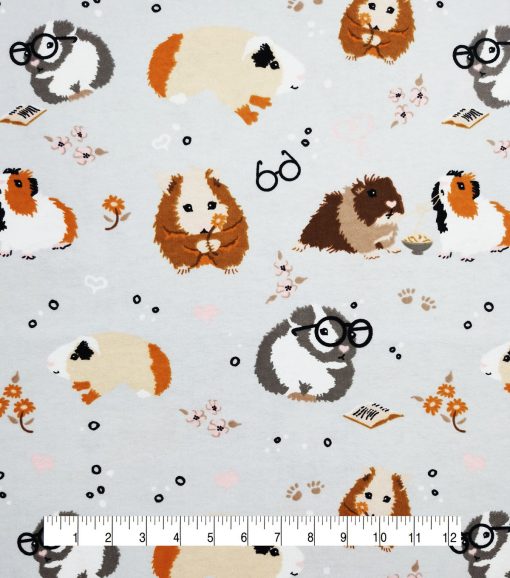 Guinea Pigs Super Snuggle Flannel Fabric - Image 4