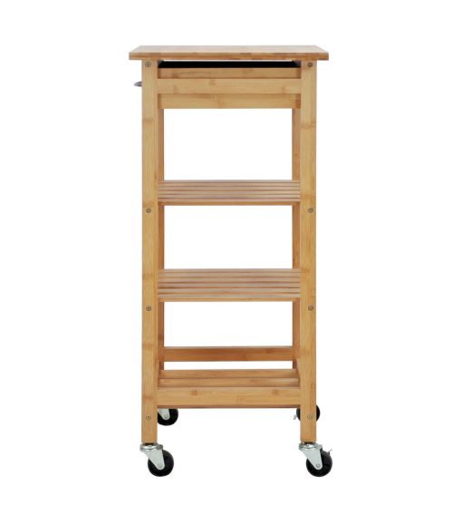 Oceanstar 14.5 Bamboo Kitchen Trolley - Image 4