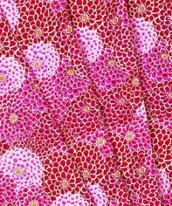 Fabric Traditions Pink Dahlias Cotton Fabric by Keepsake Calico