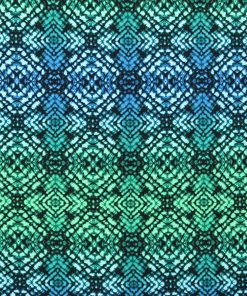 Psychedelic Kaleidoscope Blue Super Snuggle Flannel Fabric
