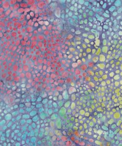 Skin Light Blue Multi Batik Cotton Fabric