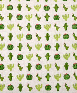 Cactus Smiling Friends Super Snuggle Flannel Fabric