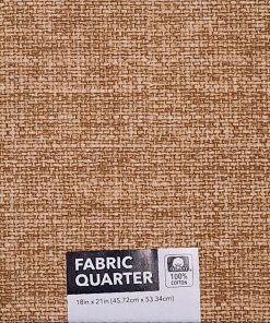 18 x 21 Tan Basket Weave Cotton Fabric Quarter 1pc by Keepsake Calico