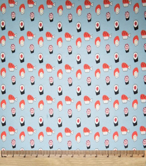 Super Snuggle Tossed Sushi Flannel Fabric - Image 2