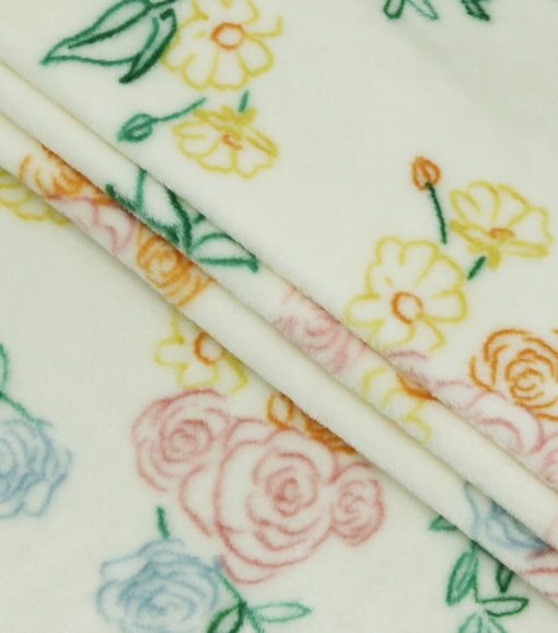 Floral Sew Lush Fleece Fabric - Image 2