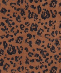 Cheetah Print on Brown Anti Pill Fleece Fabric