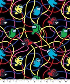 Among Us Emergency Meeting Cotton Fabric