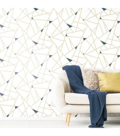 RoomMates Wallpaper Gold Fracture - Image 2
