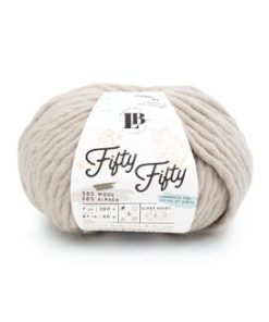 Lion Brand Super Bulky Alpaca Fifty Fifty Natural Yarn