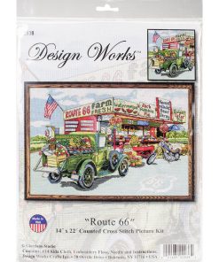 Design Works 22 x 14 Route 66 Counted Cross Stitch Kit