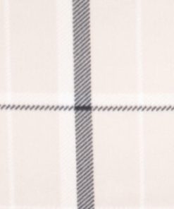 Peach Black Plaid Blizzard Fleece Fabric