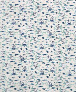 Turtles on White Super Snuggle Flannel Fabric
