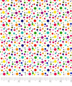 Singer Multicolor Dots Quilt Cotton Fabric
