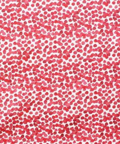 Red Dots Quilt Glitter Cotton Fabric by Keepsake Calico