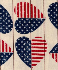 American Hearts Super Snuggle Flannel Fabric