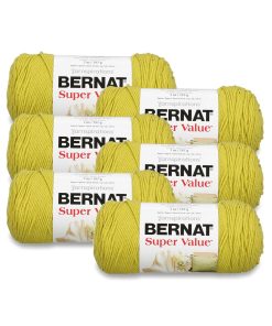 Bernat Super Value Worsted Acrylic Yarn 6 Bundle