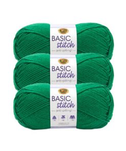 Lion Brand Basic Stitch Anti Pilling Worsted Acrylic Yarn 3 Bundle