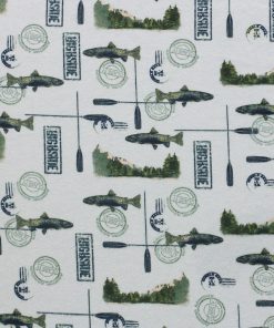 Fishing Super Snuggle Flannel Fabric