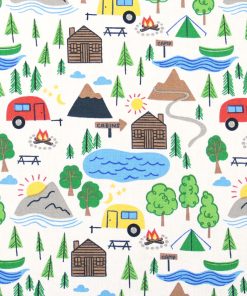 Camping Essentials Novelty Cotton Fabric