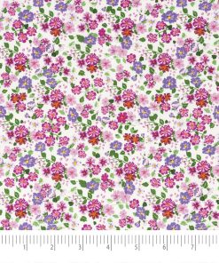 Singer Purple   Pink Flowers Quilt Cotton Fabric