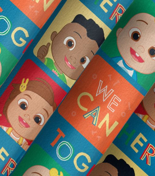 Cocomelon Together Block Kids Cotton Fabric - Image 3
