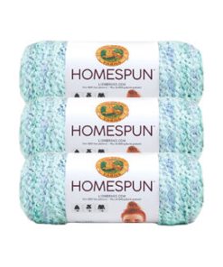 Lion Brand Homespun 185yds Bulky Acrylic Yarn 3 Bundle