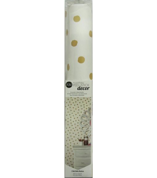 RoomMates Wallpaper Gold Dot - Image 8