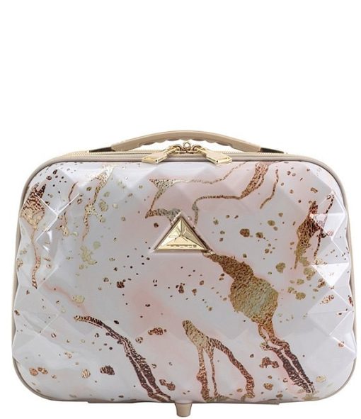 Savoir Collection Marbled Gold Travel Beauty Case - Image 2