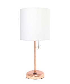All The Rages 19.5 Metal Base Desk Lamp With Fabric Shade