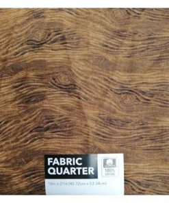 18 x 21 Brown Woodgrain Cotton Fabric Quarter 1pc by Keepsake Calico