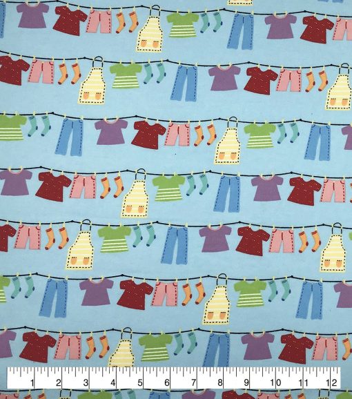 Drying Clothes Super Snuggle Flannel Fabric - Image 2