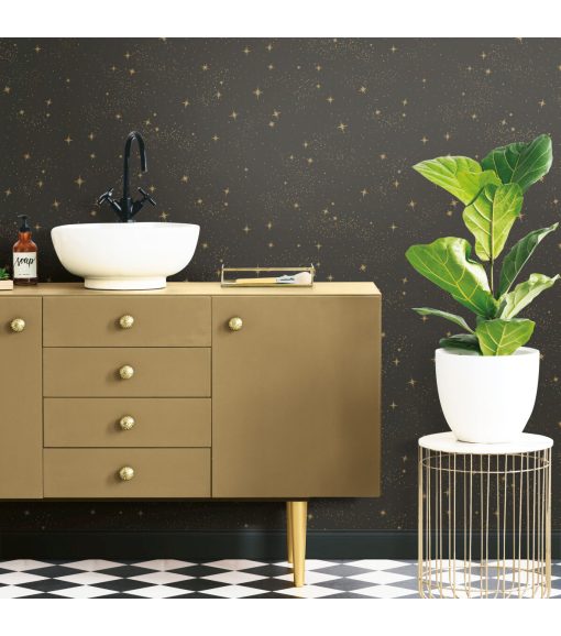 RoomMates Wallpaper Black Upon a Star - Image 3