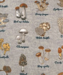 Cottagecore Mushrooms Luxe Fleece Fabric