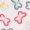 Butterflies on White Blizzard Fleece Fabric