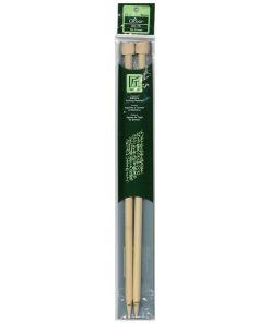 Clover 13 Bamboo Size 15 Single Point Knitting Needle Set