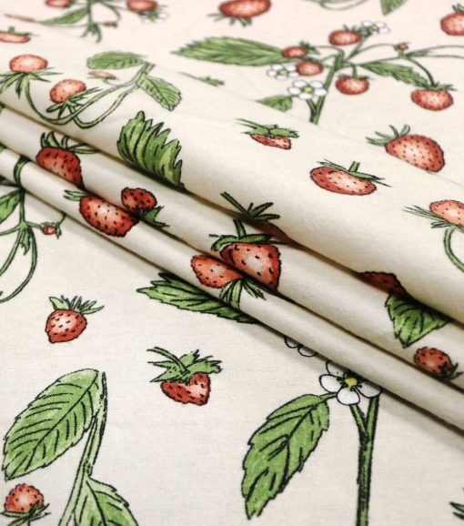 Strawberries Super Snuggle Cotton Fabric - Image 2