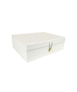 11 Cream Rectangle Box With Button Closure
