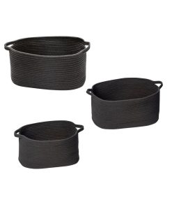 Honey Can Do 18.5 x 13 Soft Cotton Coil Nesting Baskets 3ct