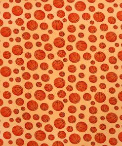 Basketball Super Snuggel Flannel Fabric