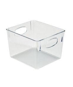 Simplify 8.5 Clear Horizontal Organizer With Cutout Handles