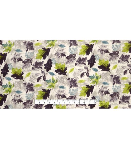 Repeating Leaves Super Snuggle Flannel Fabric - Image 4