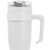 40oz White Tumbler With Straw
